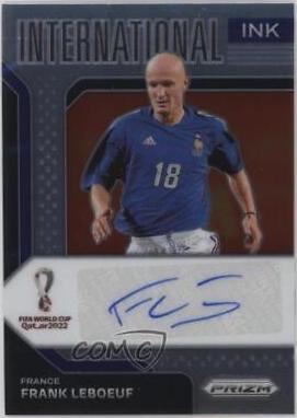 Franck Leboeuf Soccer Cards 2022 Panini Prizm World Cup International Ink Autograph