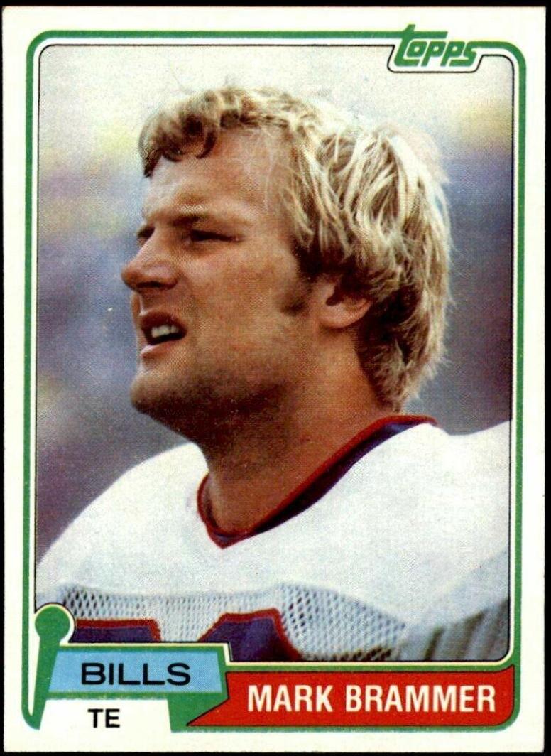 Mark Brammer #283 Football Cards 1981 Topps