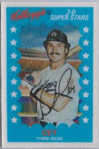 Ron Cey #46 Baseball Cards 1982 Kellogg's