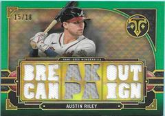 Austin Riley [Emerald] #TTR-ARI2 Baseball Cards 2022 Topps Triple Threads Relics Prices