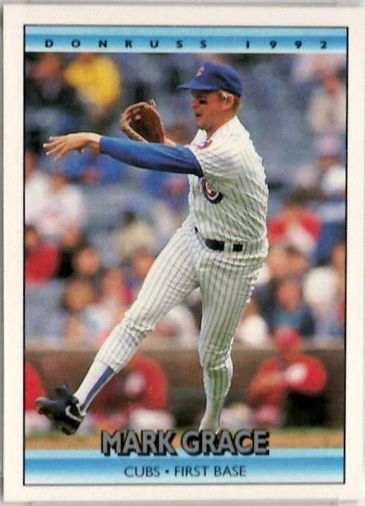 Mark Grace #281 Baseball Cards 1992 Donruss