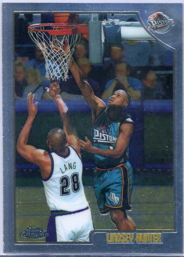 Lindsey Hunter #8 Basketball Cards 1998 Topps Chrome