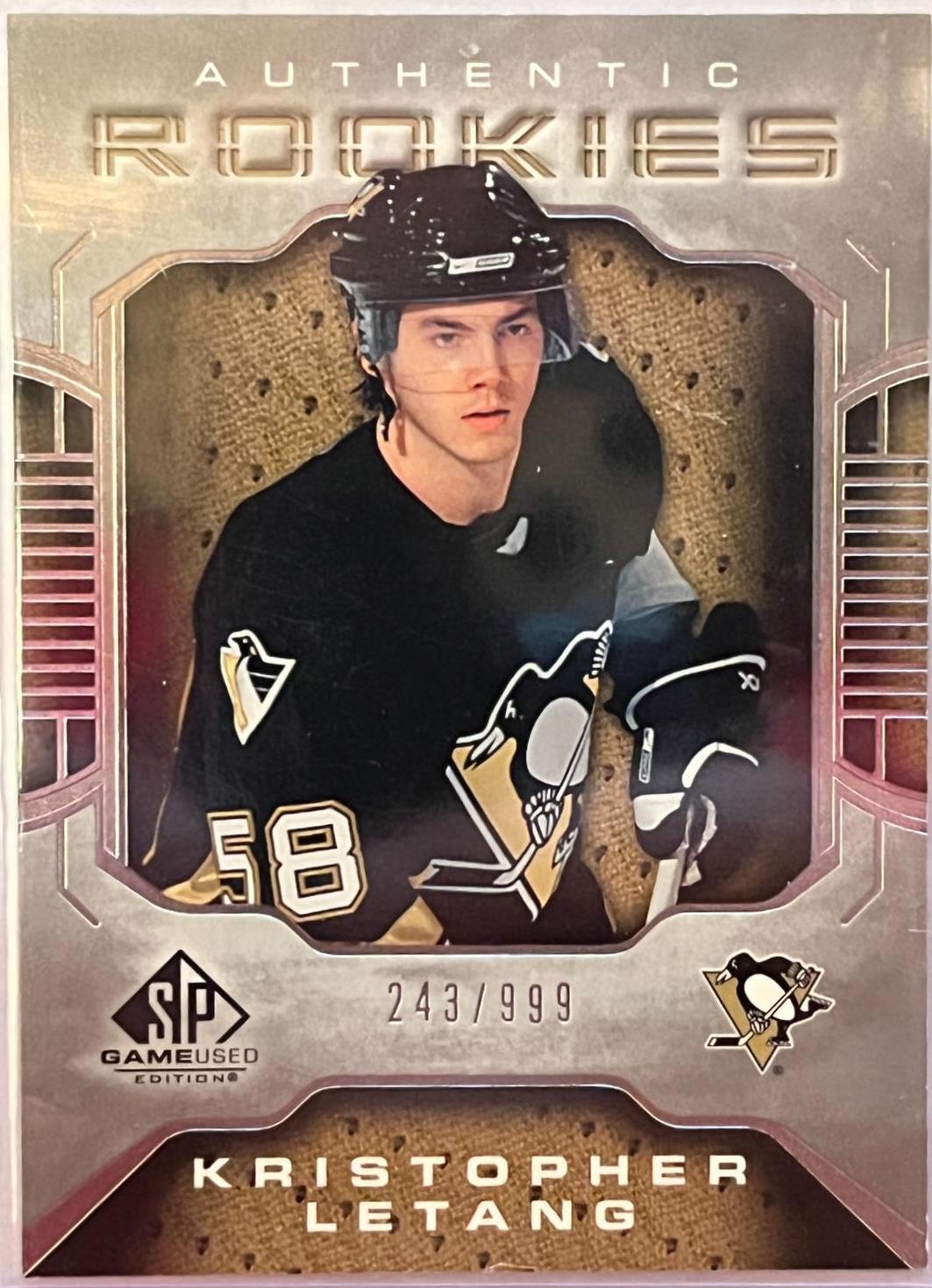 Kristopher Letang #148 Hockey Cards 2006 SP Game Used