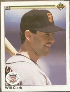 Will Clark #50 Baseball Cards 1990 Upper Deck