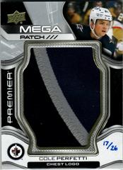 Cole Perfetti [Chest Logo] #PMP-CP Hockey Cards 2022 Upper Deck Premier Mega Patch Prices