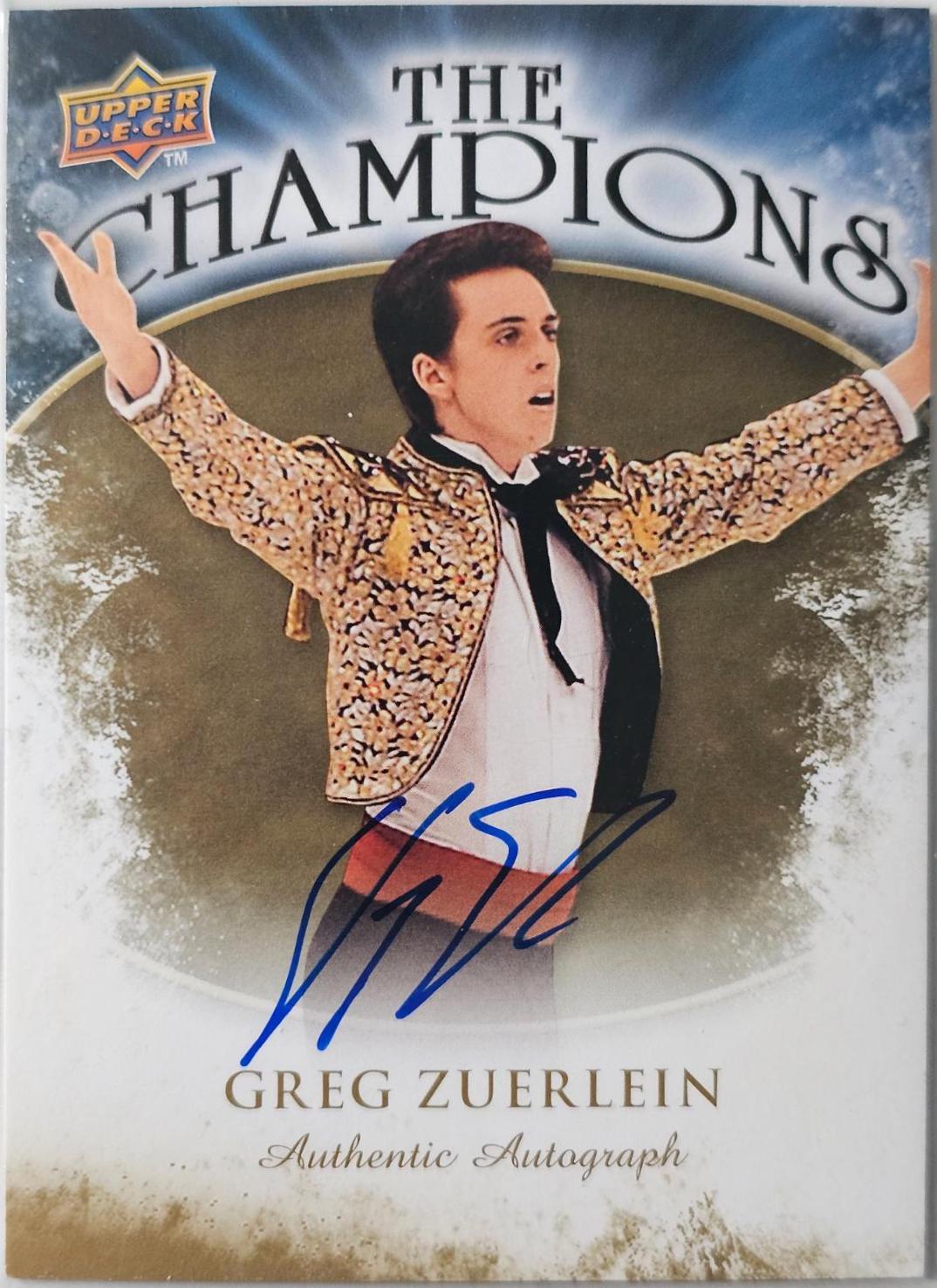 Greg Zuerlein #CH-GZ Hockey Cards 2009 Upper Deck the Champions Autographs