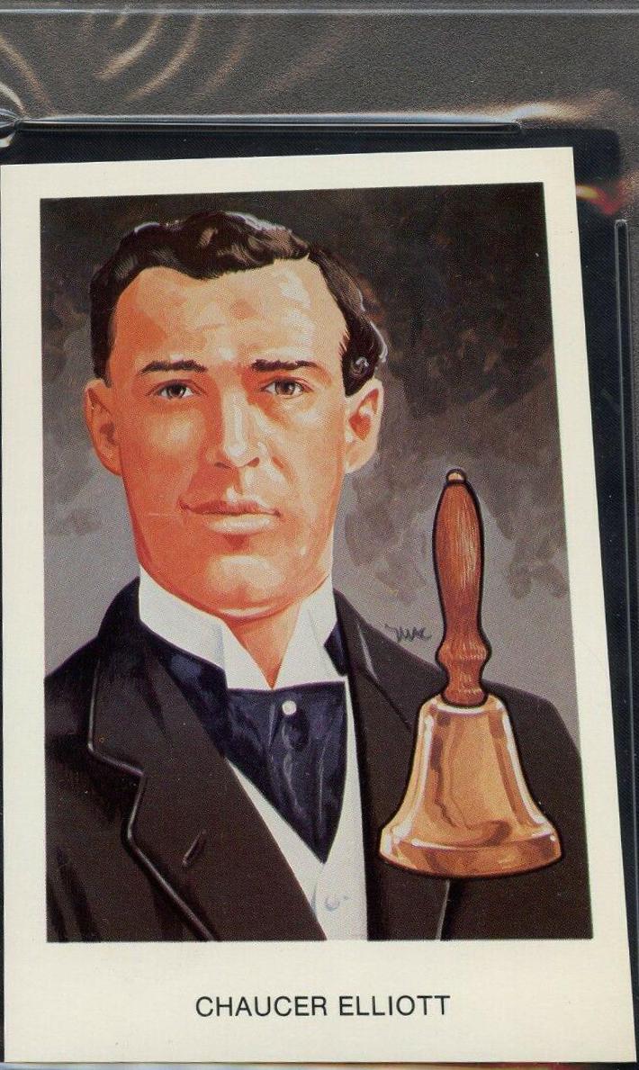 Chaucer Elliott #M6 Hockey Cards 1983 Hall of Fame Postcards