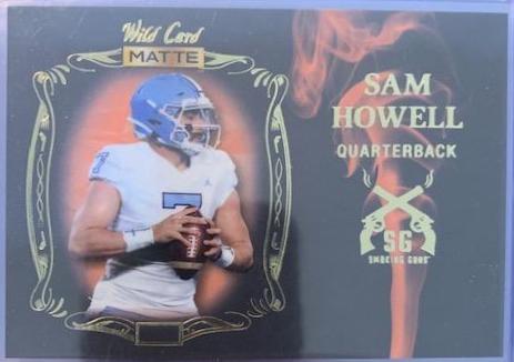 Sam Howell #SG-8 Football Cards 2022 Wild Card Draft Night Smoking Guns