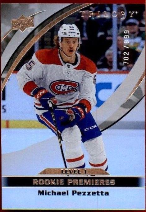 Michael Pezzetta #22 Hockey Cards 2021 Upper Deck Trilogy