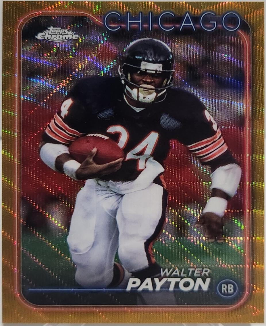 Walter Payton [Gold Wave Refractor] #23