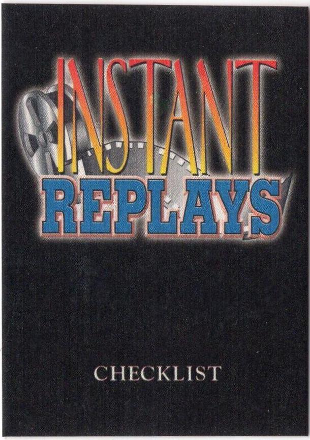 Checklist #IR17 Football Cards 1994 Ted Williams CO Instant Replays