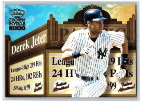 Derek Jeter #19 Baseball Cards 2000 Pacific Crown Royale Feature Attractions