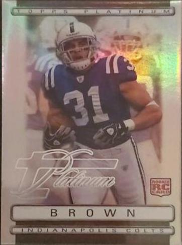 Donald Brown #117 Football Cards 2009 Topps Platinum
