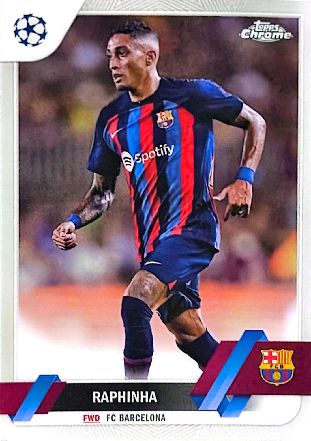 Raphinha #164 2022 Topps Chrome UEFA Club Competitions