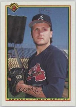 Tommy Greene #1 Baseball Cards 1990 Bowman