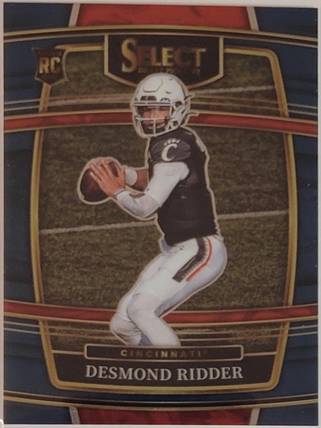 Desmond Ridder #17 Football Cards 2022 Panini Select Draft Picks