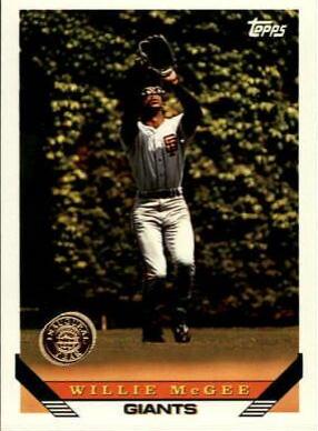 Willie McGee #435 Baseball Cards 1993 Topps