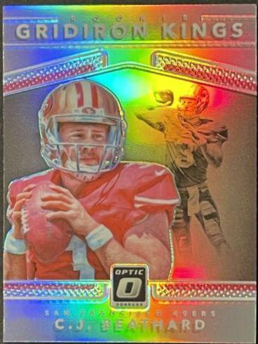 C.J. Beathard #3 Football Cards 2017 Panini Donruss Optic Rookie Gridiron Kings