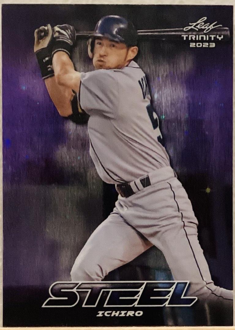 Ichiro #S-34 2023 Leaf Trinity Steel Baseball