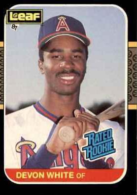 Devon White #38 Baseball Cards 1987 Leaf