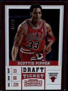 Scottie Pippen Red Jersey Draft Ticket
