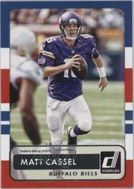 Matt Cassel #4 Football Cards 2015 Panini Donruss
