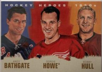 Andy Bathgate / Gordie Howe / Bobby Hull #HH13 Hockey Cards 2011 Upper Deck Hockey Heroes