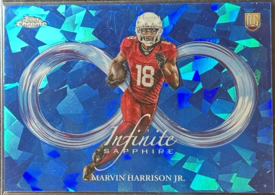 Marvin Harrison Jr. #IS-6 Football Cards 2024 Topps Chrome Infinite Sapphire