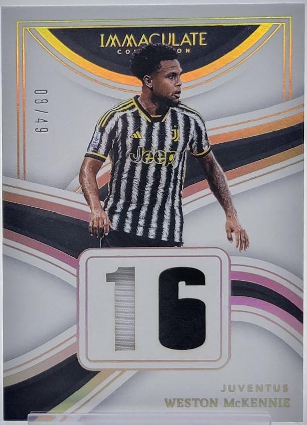 Weston McKennie #4 Soccer Cards 2023 Panini Immaculate Jersey Number