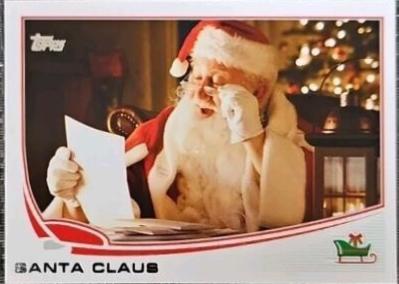 Santa Claus #TSA-13 Baseball Cards 2024 Topps Holiday The Santa Archive