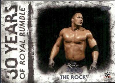 The Rock #RR-11 Wrestling Cards 2018 Topps WWE Undisputed 30 Years of Royal Rumble