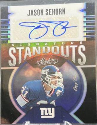 Jason Sehorn [Black] #SS-11 Football Cards 2023 Panini Absolute Signature Standouts