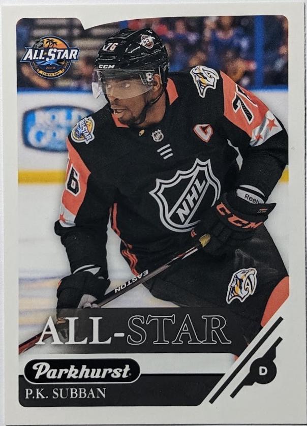 P.K. Subban #329 2018-19 Parkhurst Hockey