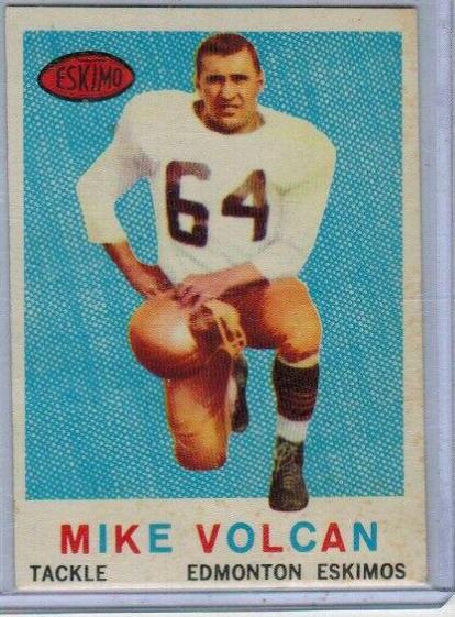 Mike Volcan #46 Football Cards 1959 Topps CFL