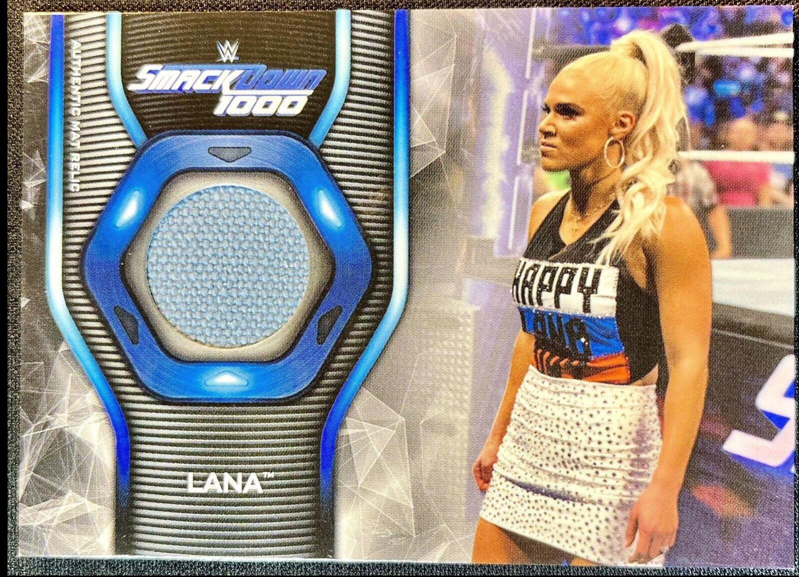 Lana #MR-LN Wrestling Cards 2019 Topps WWE SmackDown Live Mat Relics