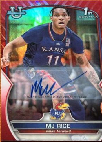 MJ Rice [Autograph Red] #56