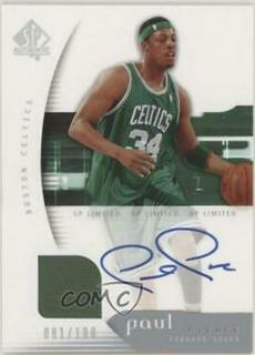 Paul Pierce Limited Warm Ups Autograph