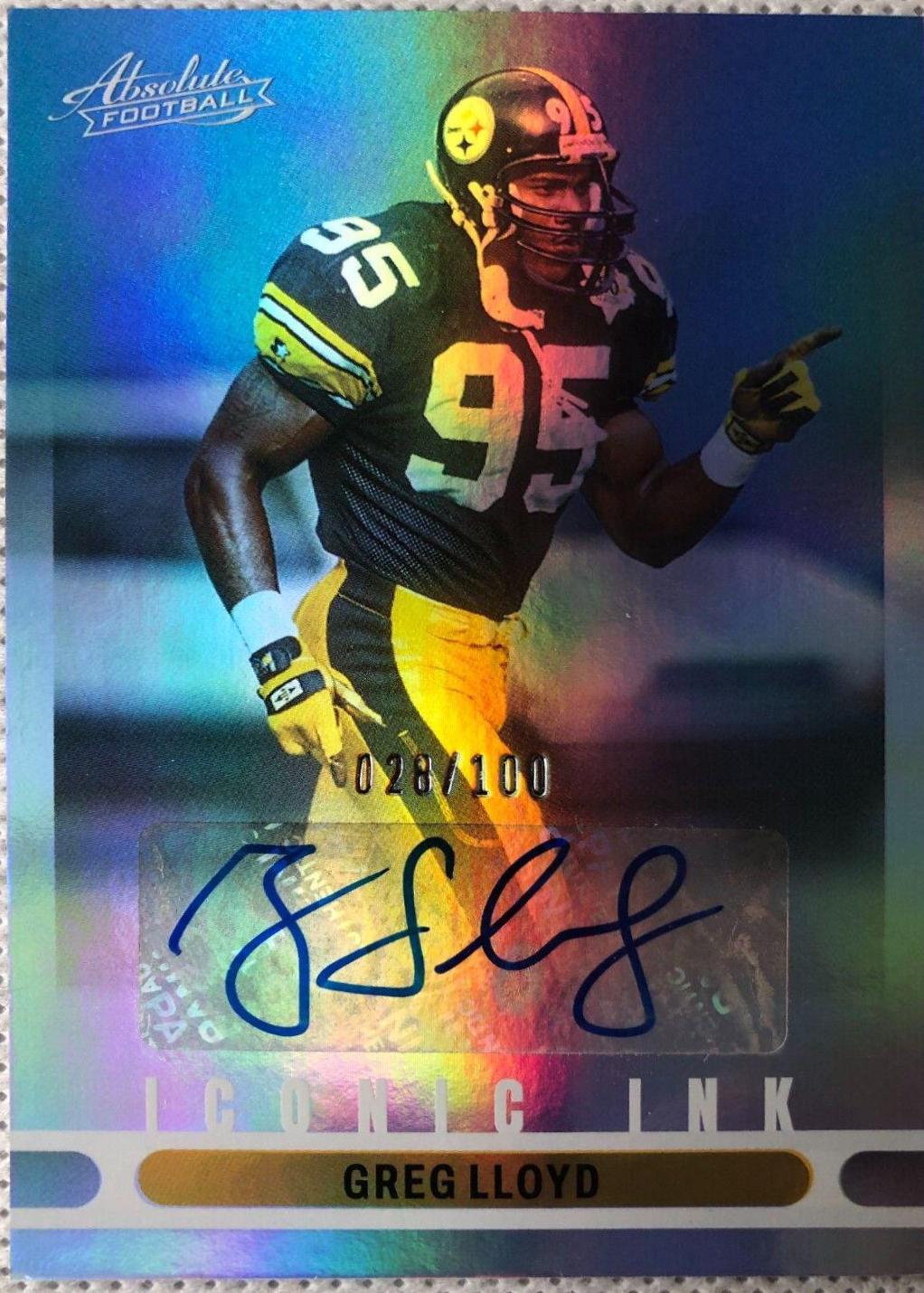 Greg Lloyd #II-GL 2022 Panini Absolute Iconic Ink Autographs Football