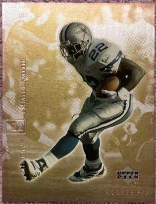 Emmitt Smith #24 Football Cards 2001 Upper Deck Rookie F/X
