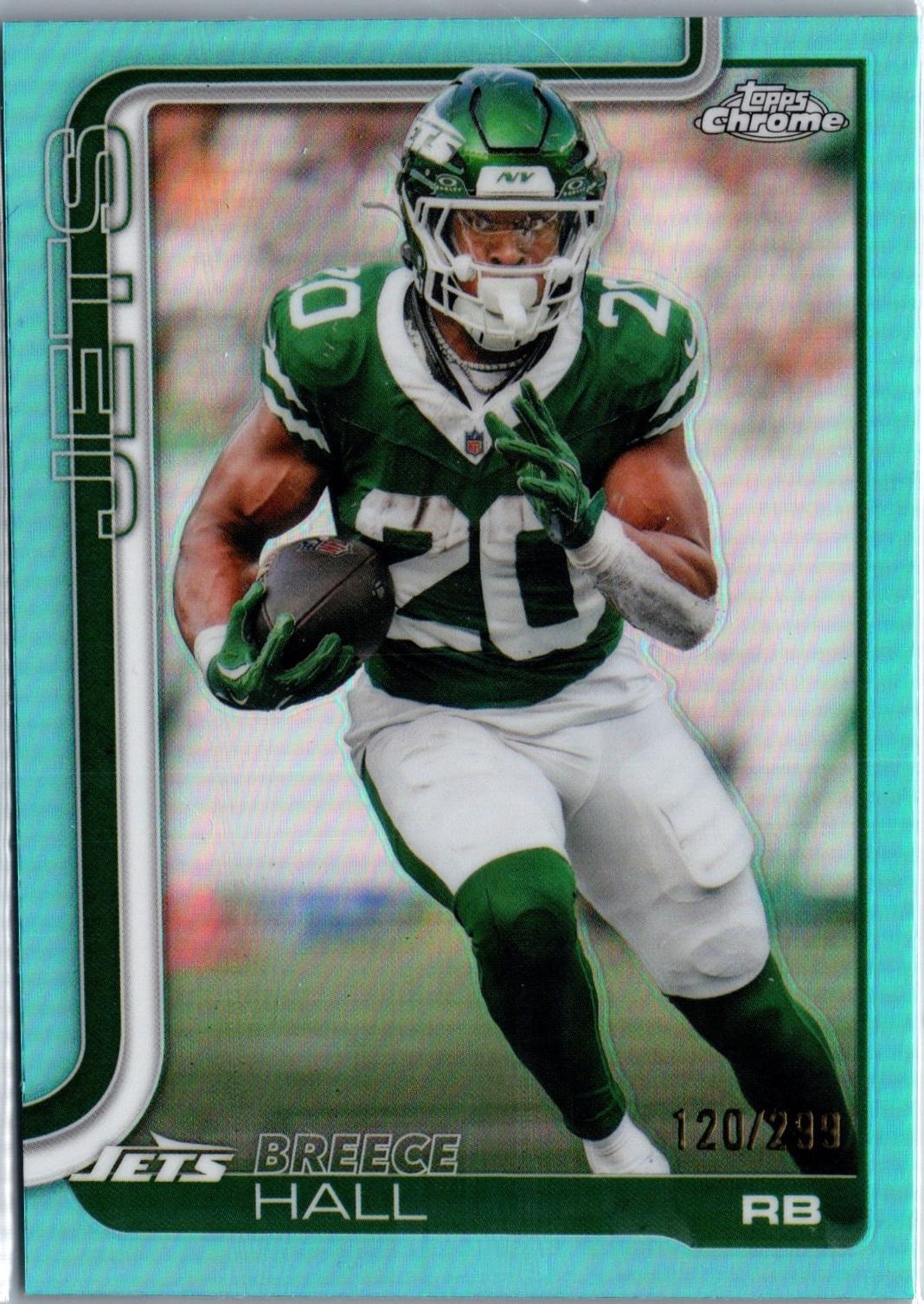 Breece Hall [Teal Refractor] #238 Prices | 2025 Topps Chrome