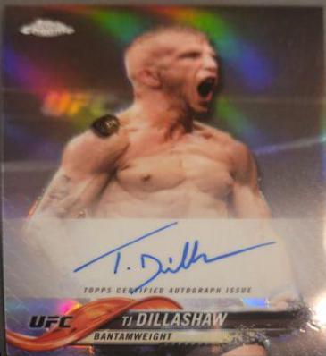 TJ Dillashaw #FA-TD Ufc Cards 2018 Topps UFC Chrome Autographs