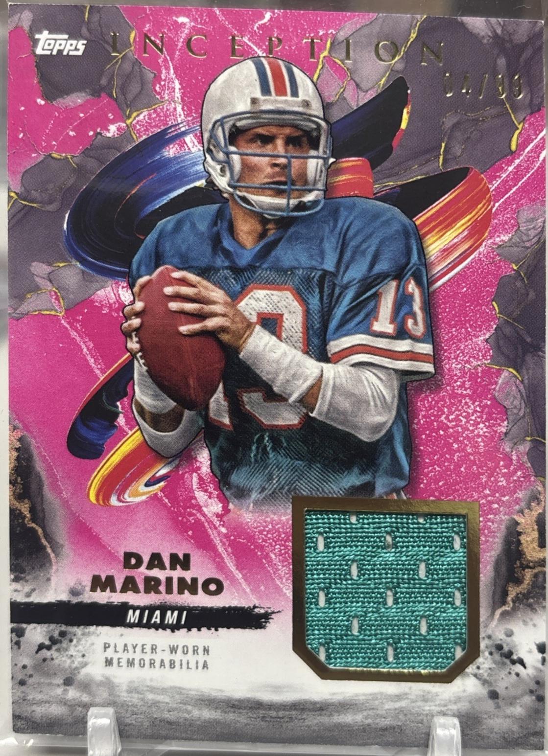 Dan Marino #RC-DM Football Cards 2024 Topps Inception Relic
