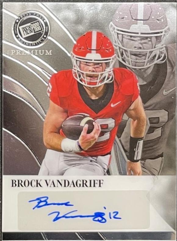 Brock Vandagriff #RA-BV1 2024 Press Pass Premium Retro Autograph Football