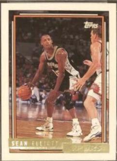 Sean Elliott #10 Basketball Cards 1992 Topps Gold