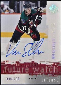 Victor Soderstrom #R-VS Hockey Cards 2021 SP Authentic 2020 Retro Autograph