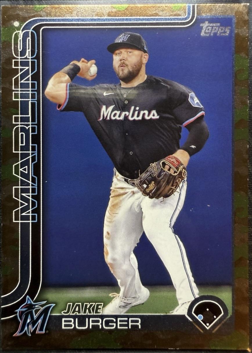 Jake Burger [Memorial Day Camo] (2025 Topps)
