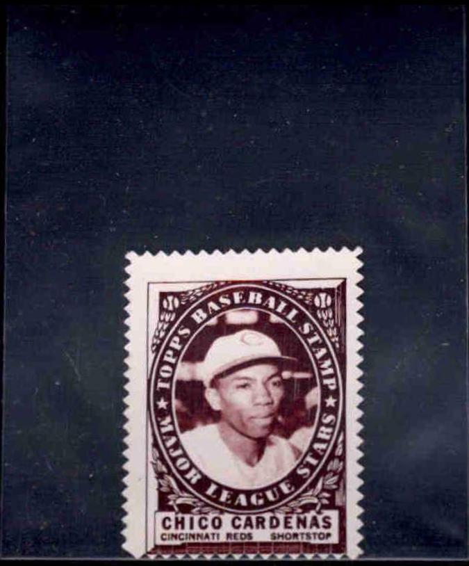 Chico Cardenas Baseball Cards 1961 Topps Stamps