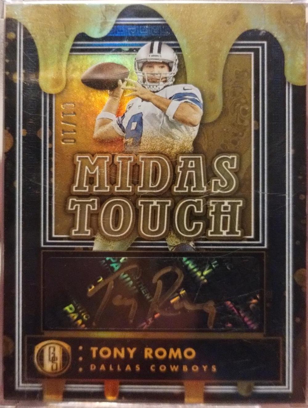 Tony Romo #MT-TR Football Cards 2023 Panini Gold Standard Midas Touch
