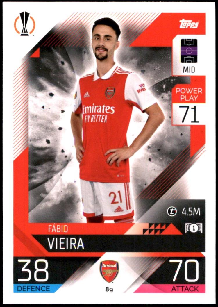 Fabio Vieira #89 2022 Topps Match Attax UEFA Champions League