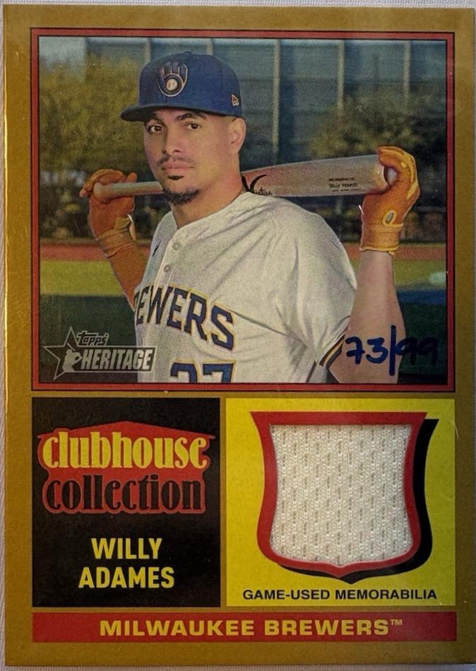 Willy Adames #CCR-WA 2025 Topps Heritage Clubhouse Collection Relic Baseball